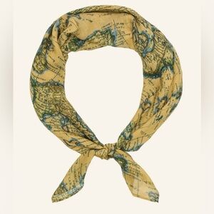 NWT “Patricia Nash European Map Scarf” 100% Viscose (sheer-ness) W 24” x H 72”